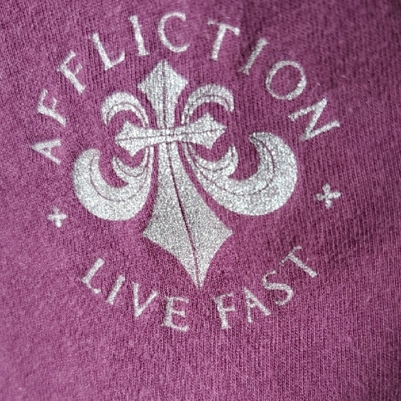 Affliction Standard Series  Purple Gradient Short Sleeve Tee MEDIUM - Picture 2 of 7